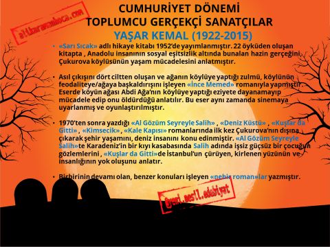 CUMHURİYET DÖNEMİ TOPLUMCU GERÇEKÇİLER