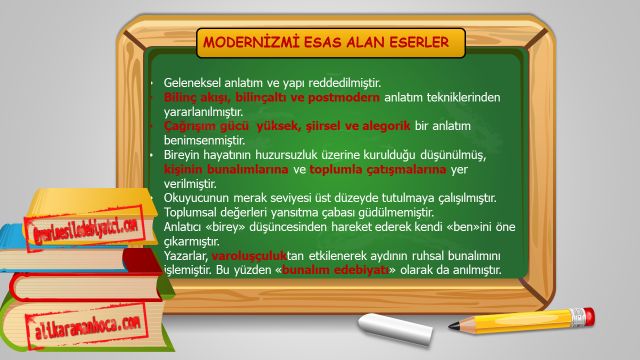 MODERNİZMİ ESAS ALAN ESERLER