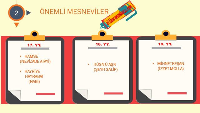 ÖNEMLİ MESNEVİLER